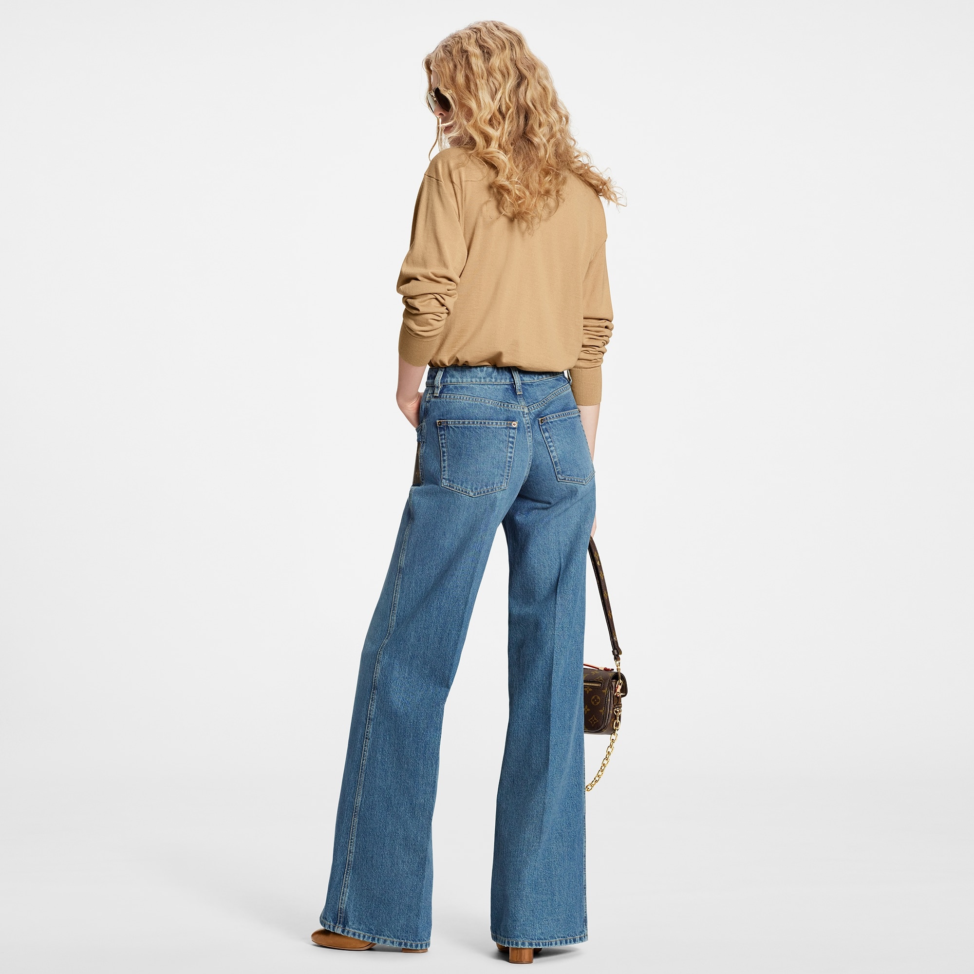 Monogram Patch Boot-Cut Jeans - 3
