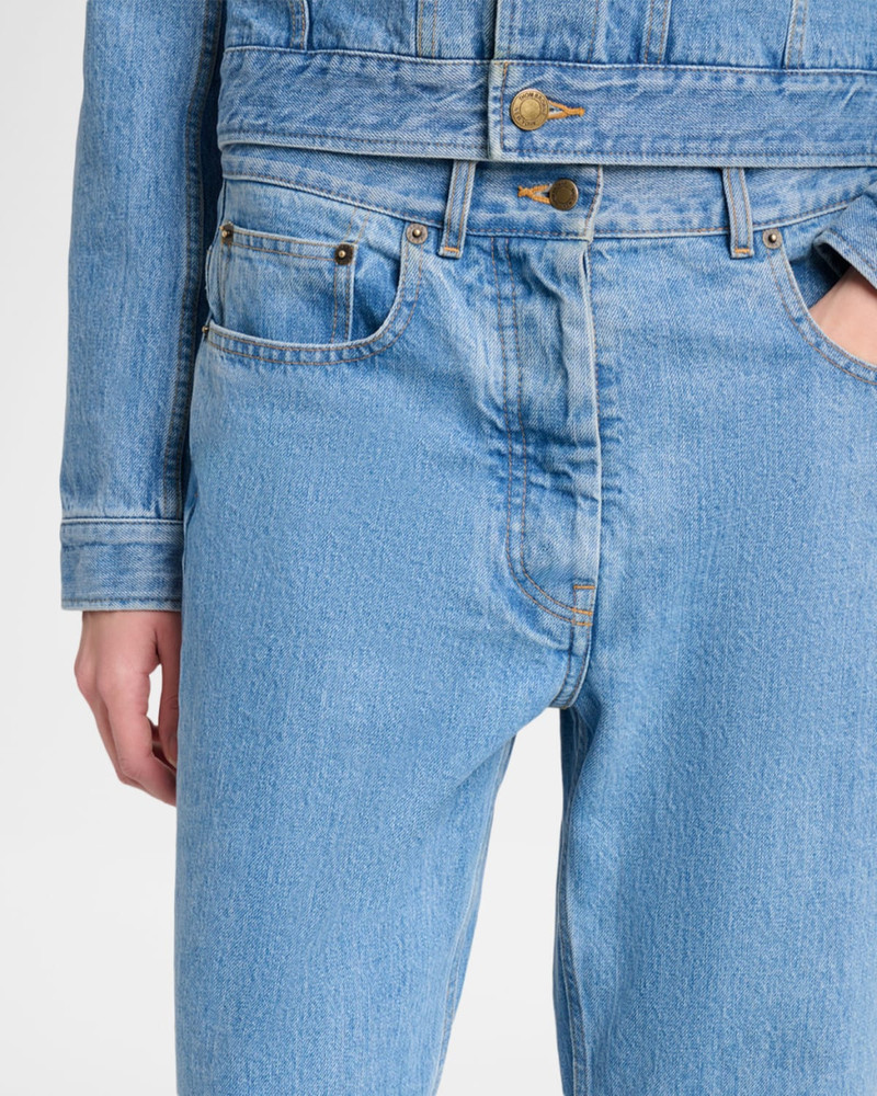 Washed Classic 5-Pocket Selvedge Jeans 5