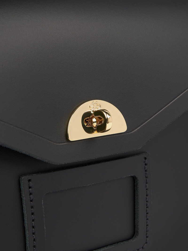 The Twist Lock Satchel - Black 6