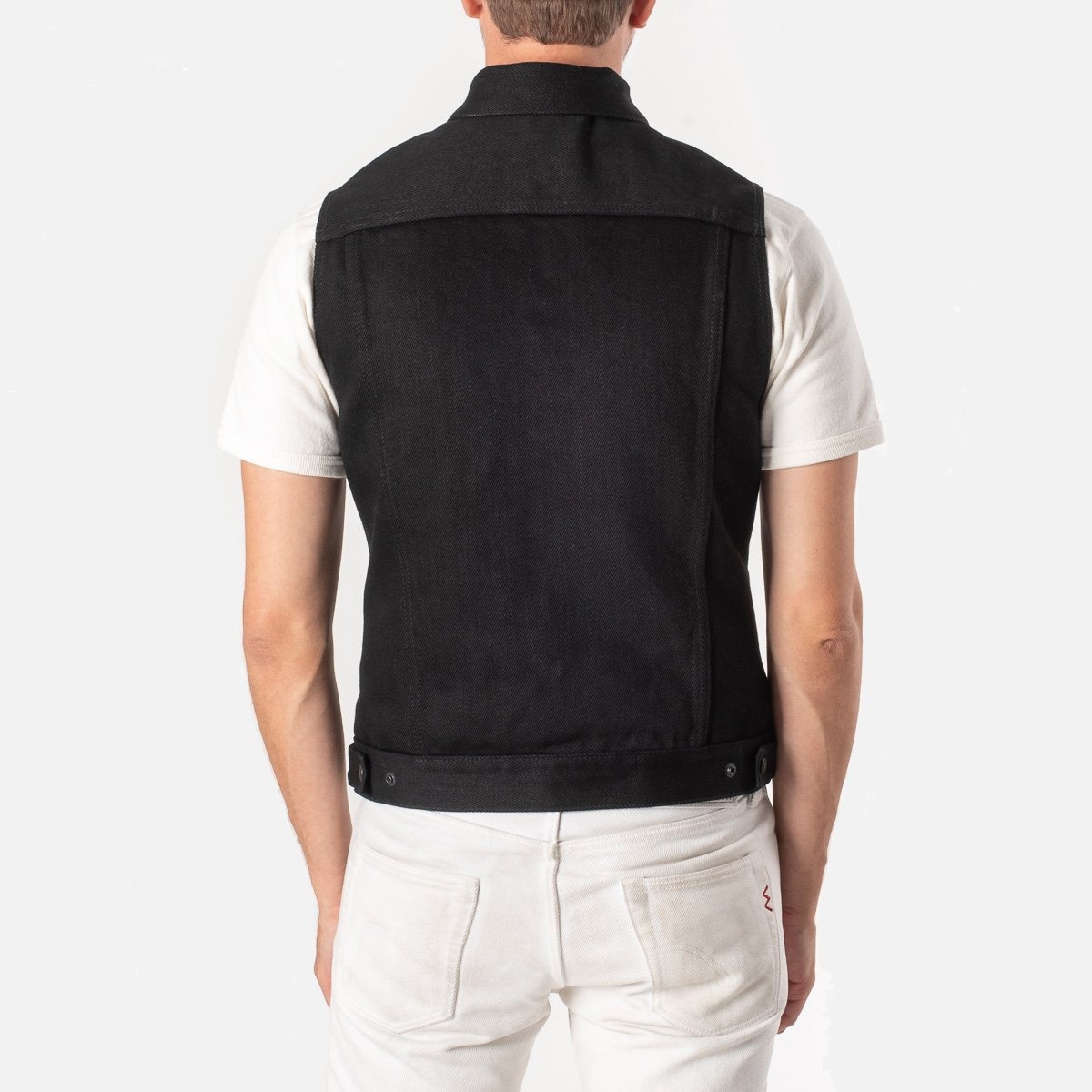 IGW-201B Ignition Works 20oz Denim Tracker Vest - Black - 3