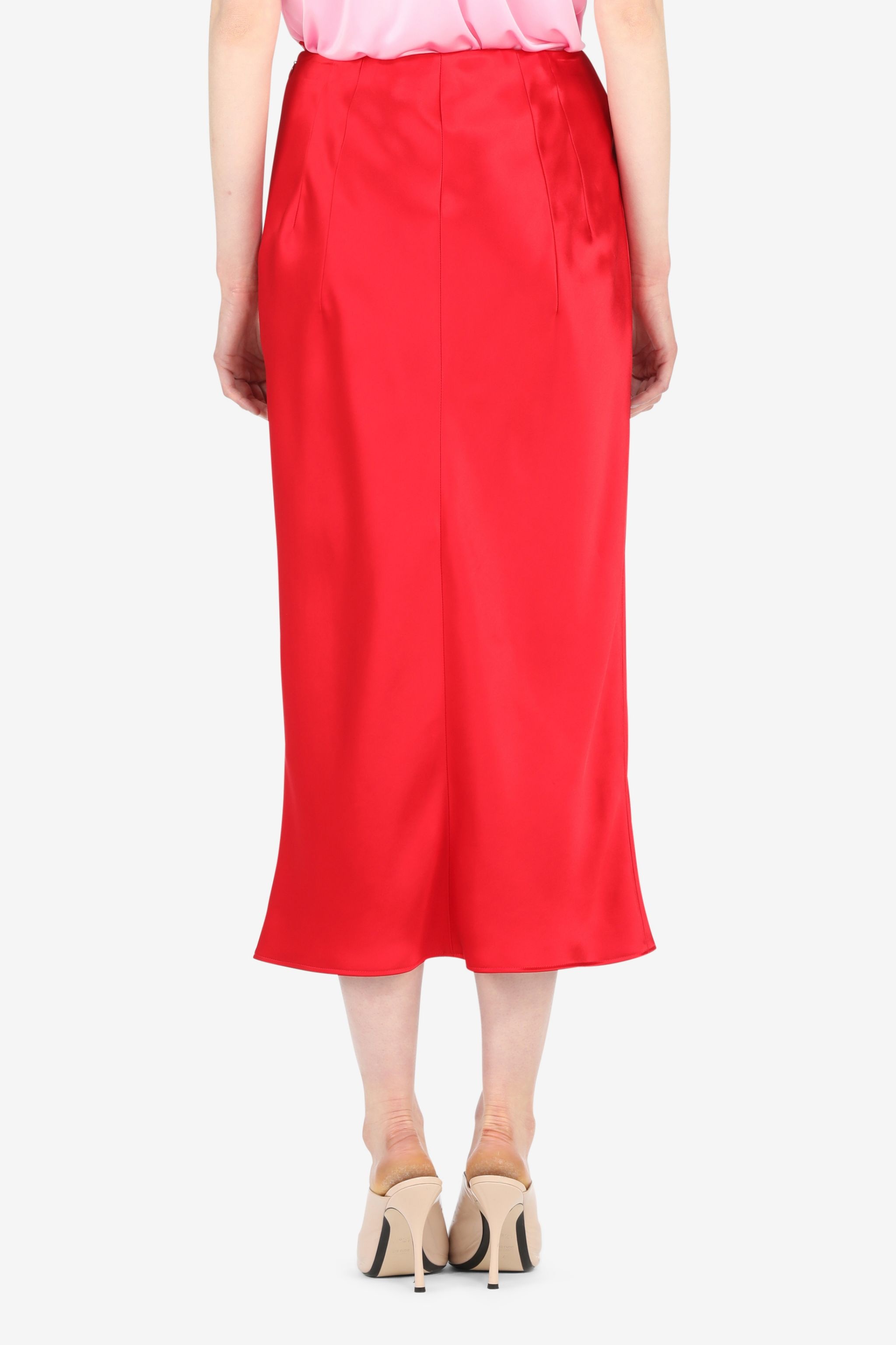 FLUTED MIDI SKIRT - 2