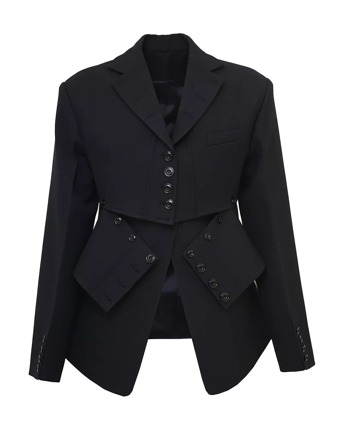 Layered Broken Jacket - 1