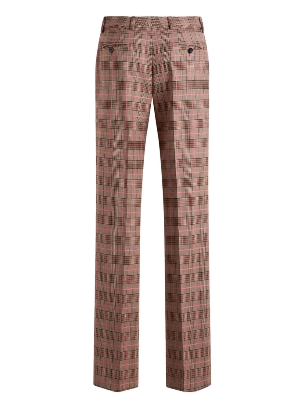 jacquard straight trousers - 7