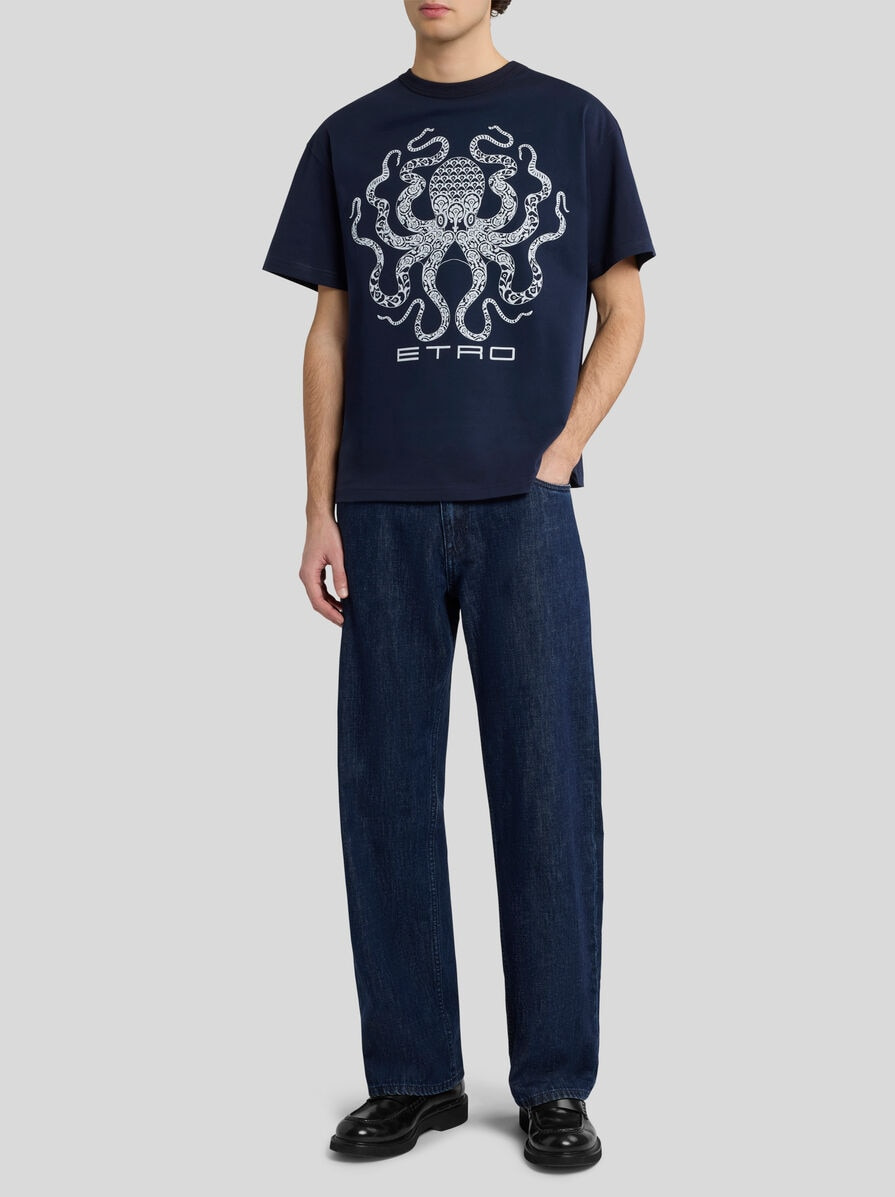 T-SHIRT WITH OCTOPUS AND LOGO - 4