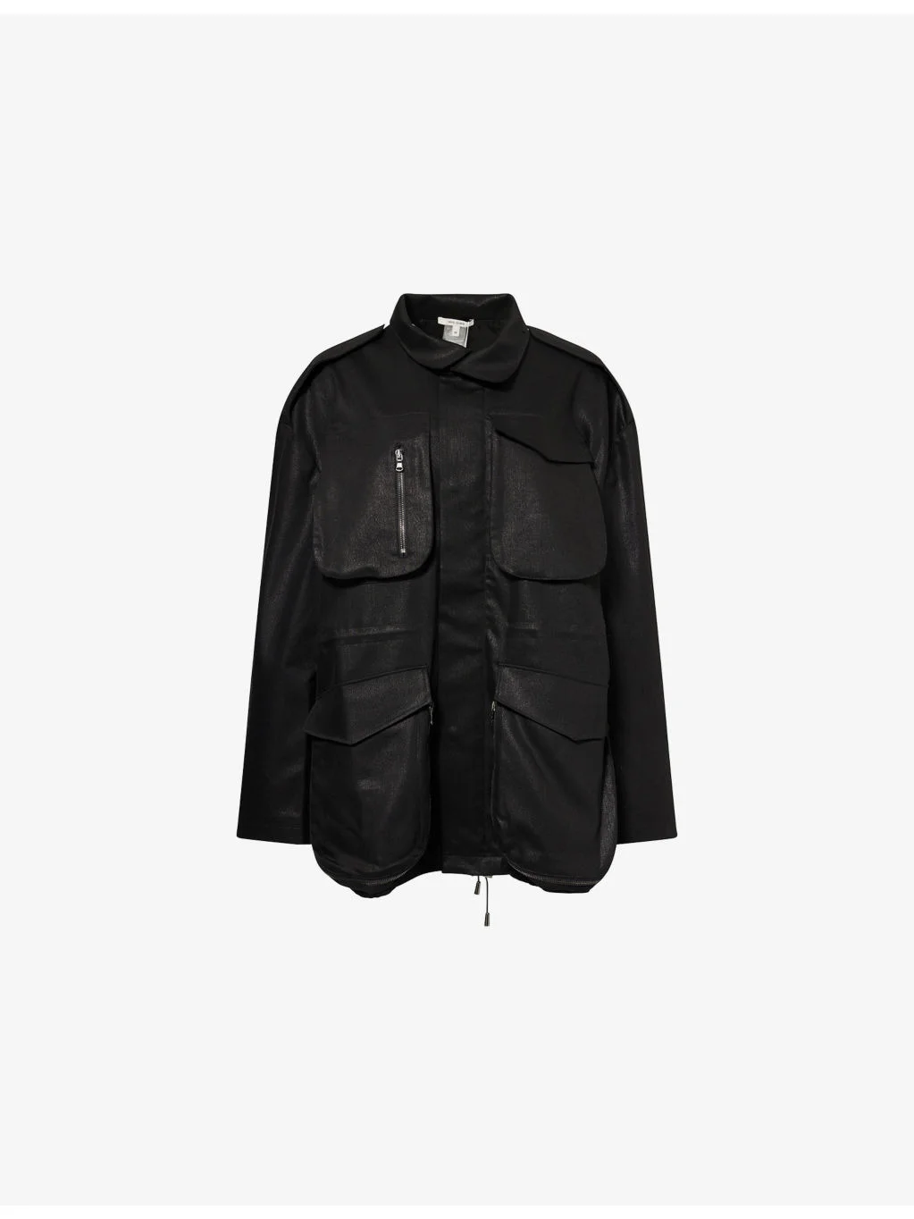 Relaxed-Fit Drawstring Stretch-Cotton Jacket - 1