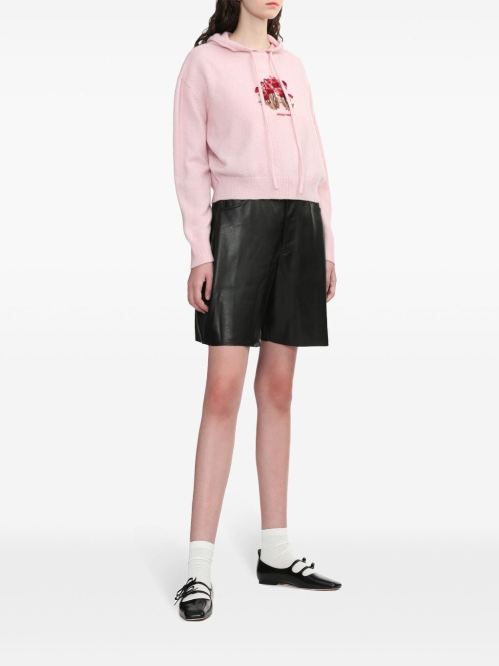 floral-embroidered hoodie - 2
