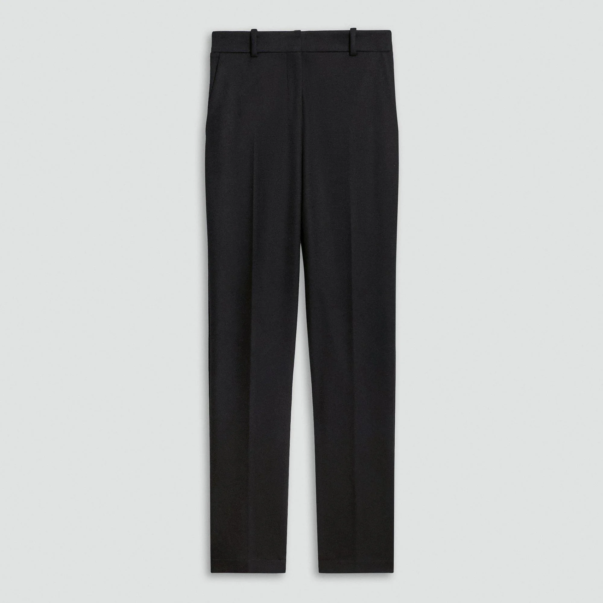 Slim Leg Pant in Wool-Blend Knit - 1