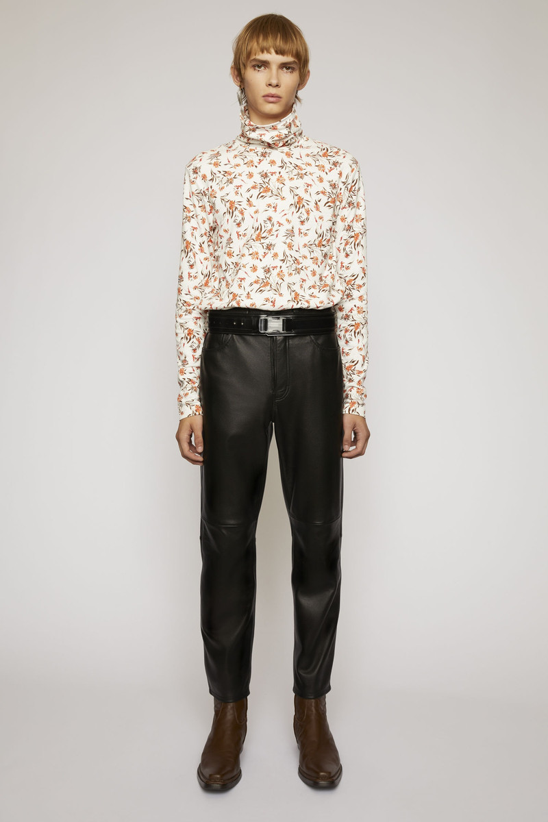 Acne Studios Leather trousers black outlook