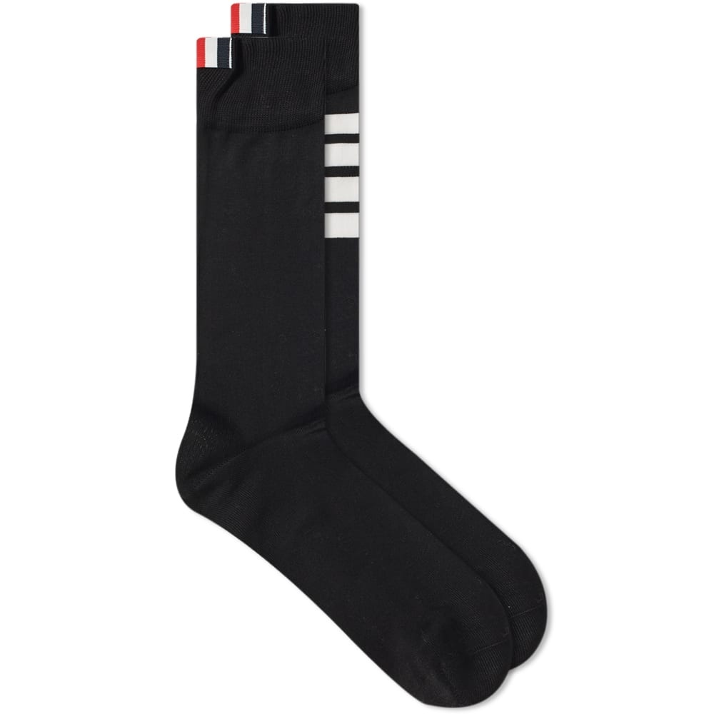 Thom Browne 4 Bar Mid Calf Sock - 1