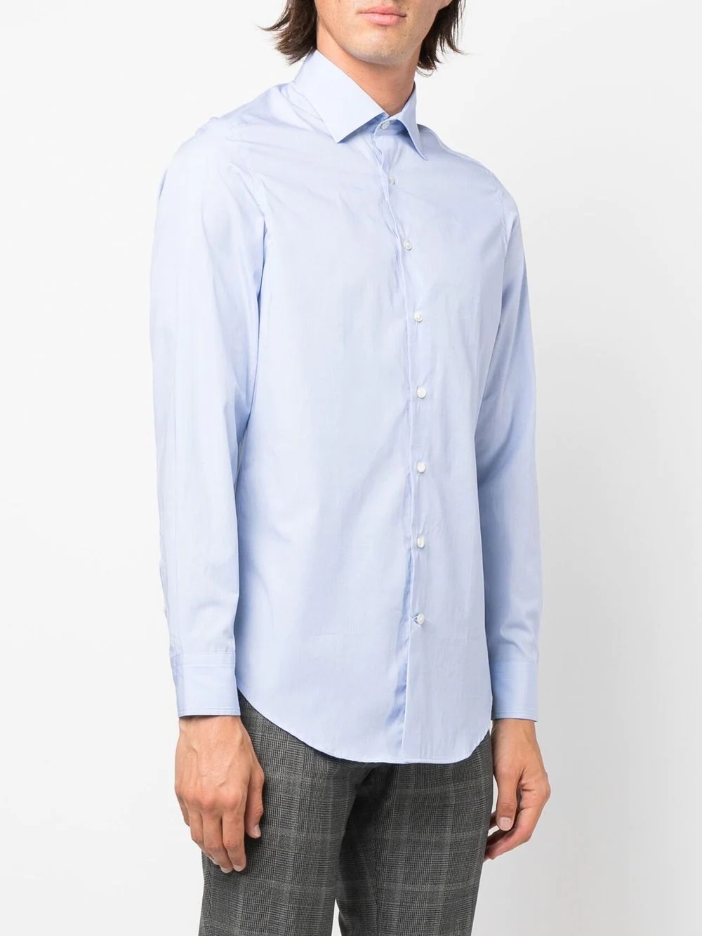 plain long-sleeve shirt - 3