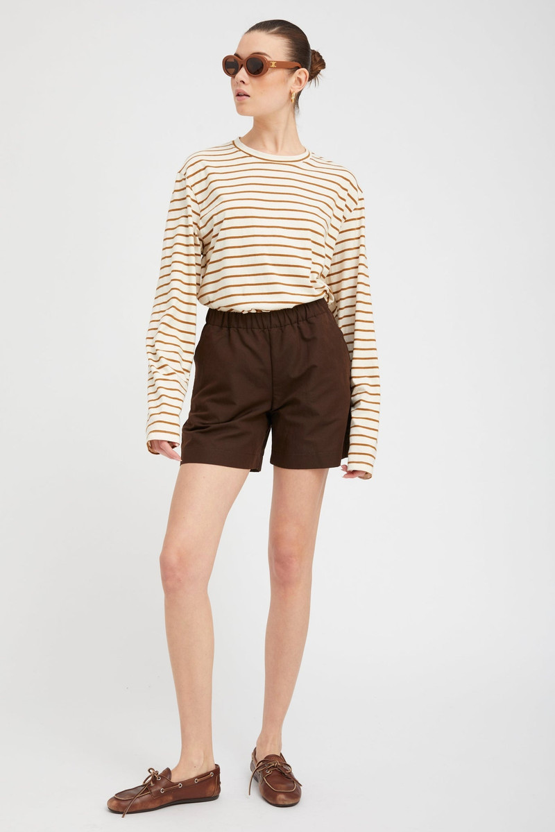 SPRWMN AMERICANO LINEN CULOTTE SHORTS outlook