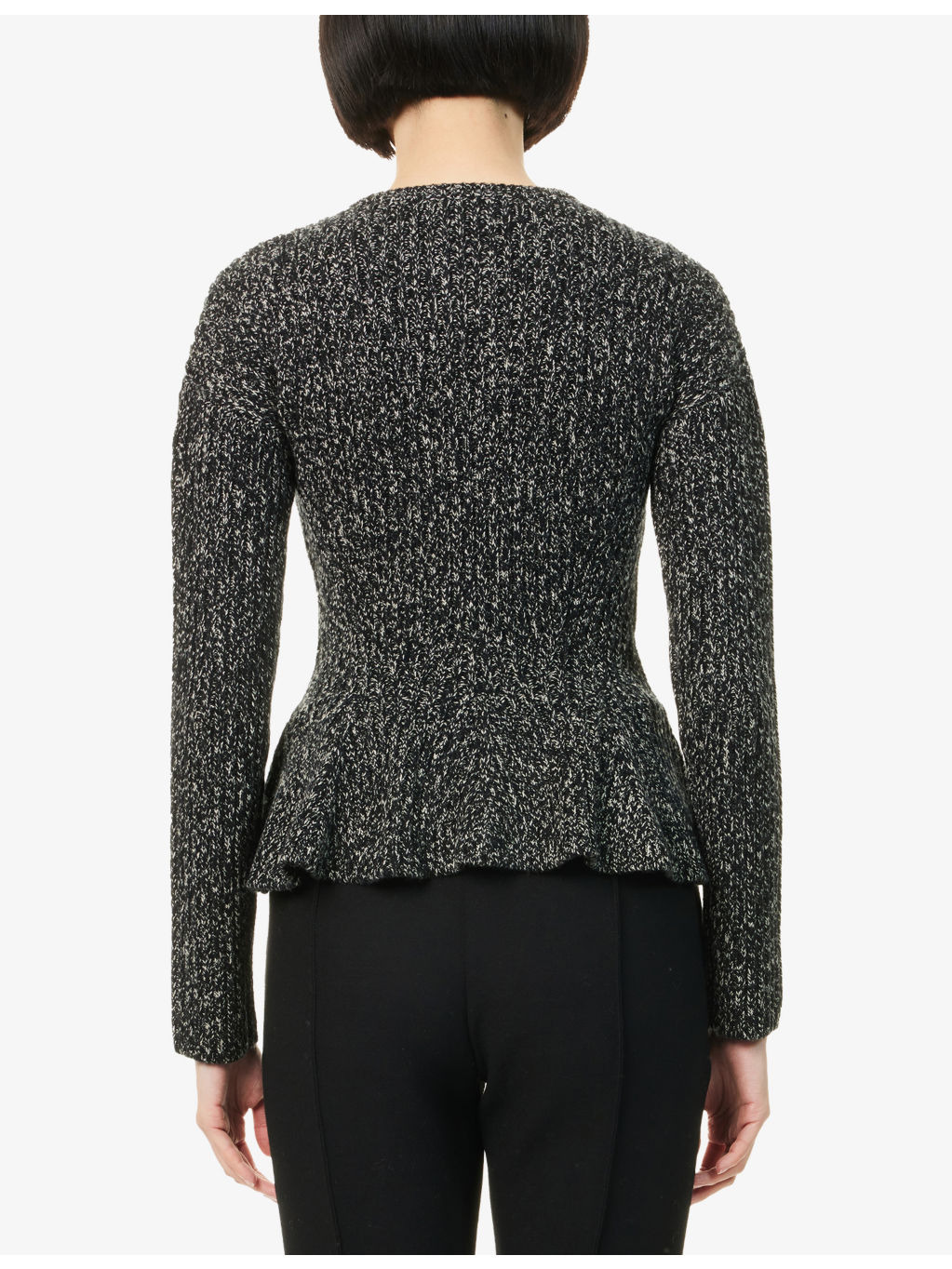 Kim Flared Stretch-Wool Blend Cardigan - 4