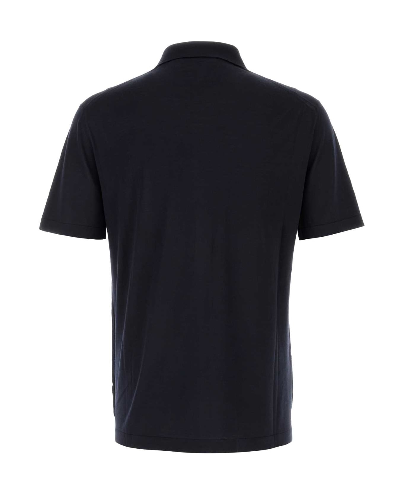 Midnight Blue Wool Shirt - 2
