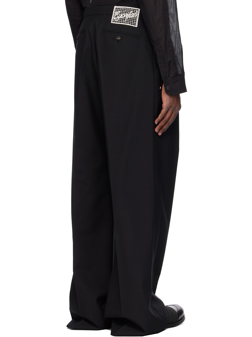 Black Pleated Trousers - 3