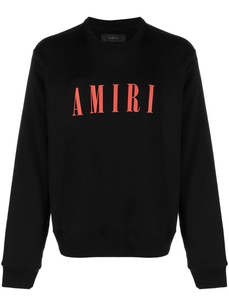 logo-print crew-neck sweatshirt - 1