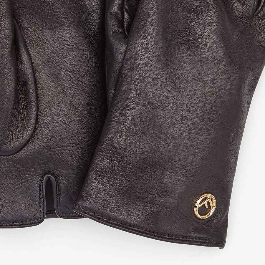 Black nappa leather gloves - 2