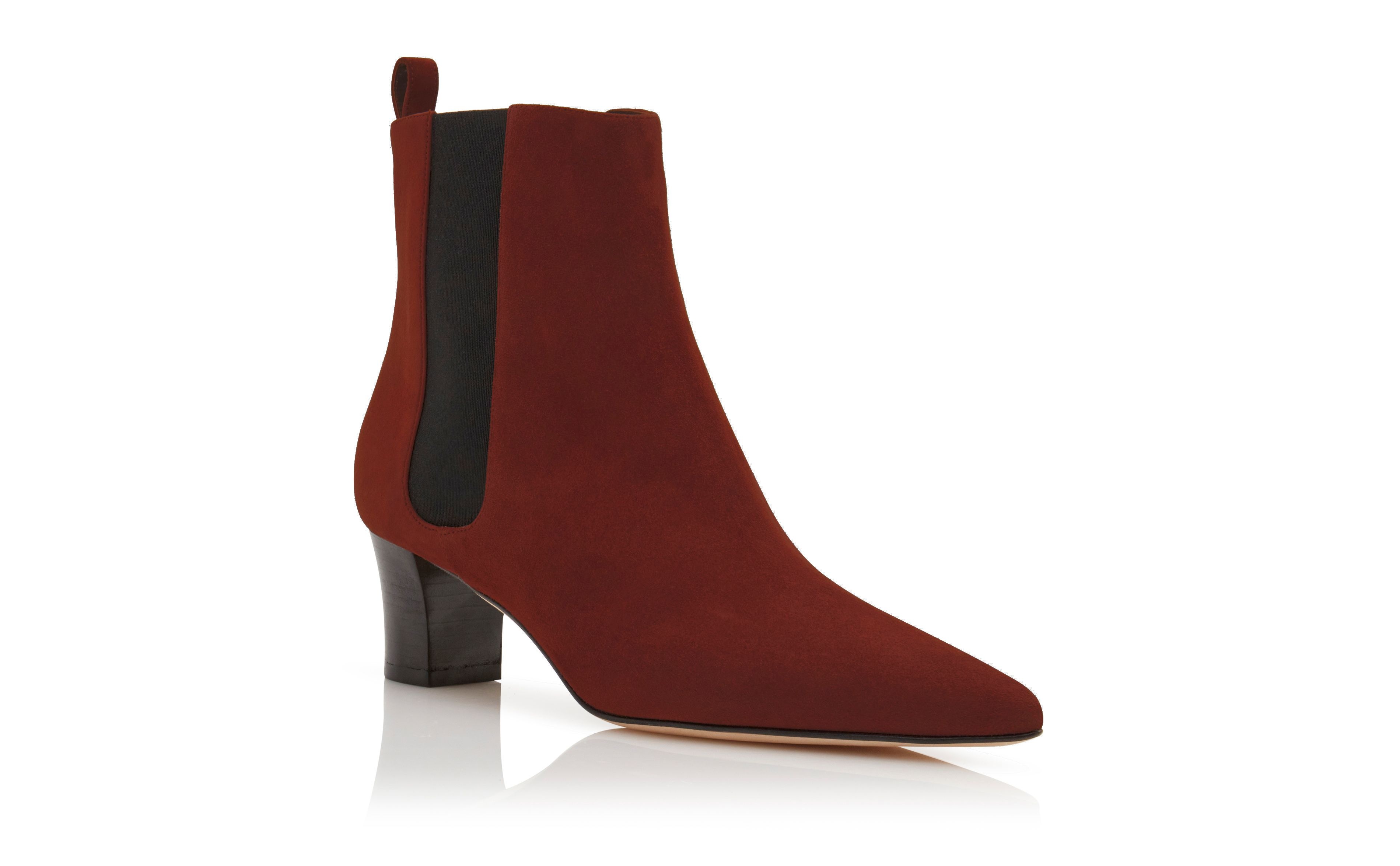 Dark Brown Suede Ankle Boots - 3