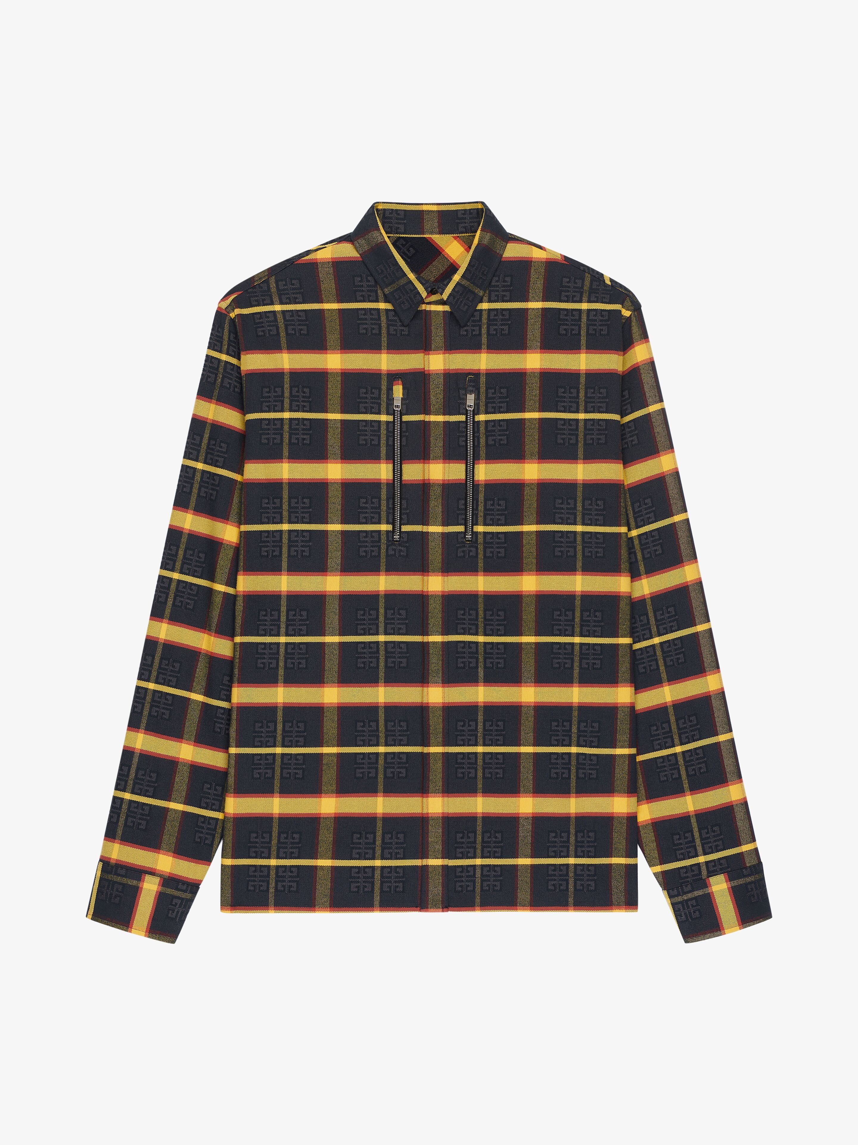 4G OVERSIZED CHECKED OVERSHIRT IN FLANNEL - 1