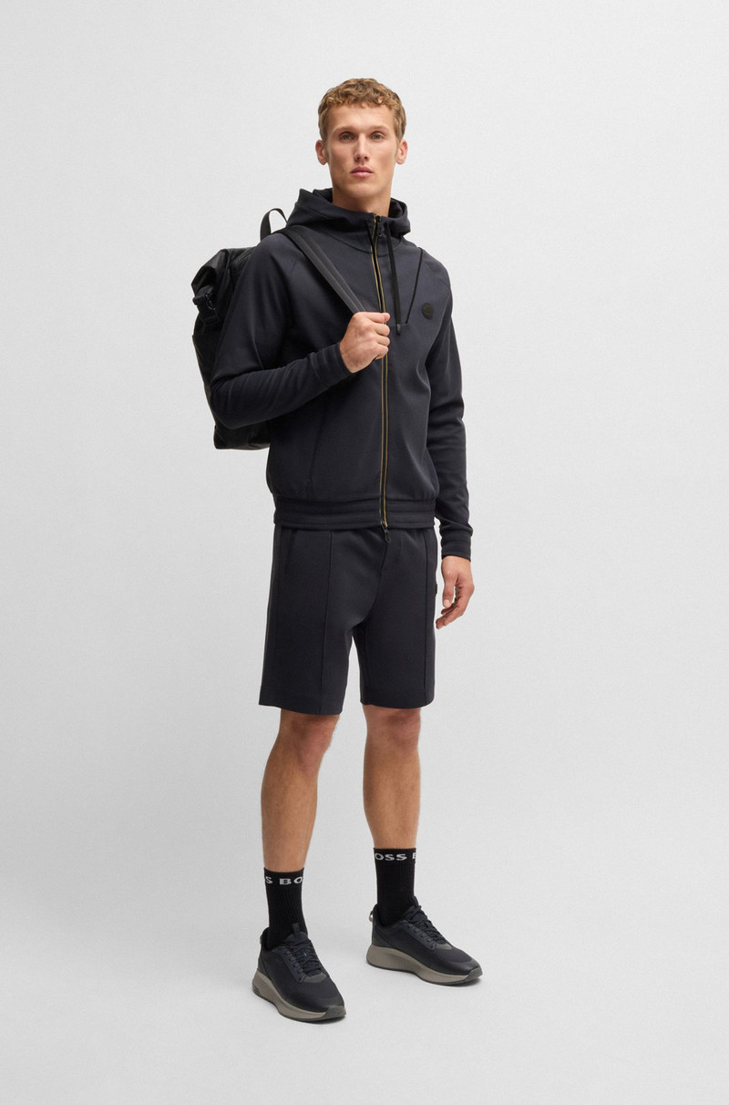 BOSS ZIP-UP HOODIE WITH DOUBLE B MONOGRAM outlook