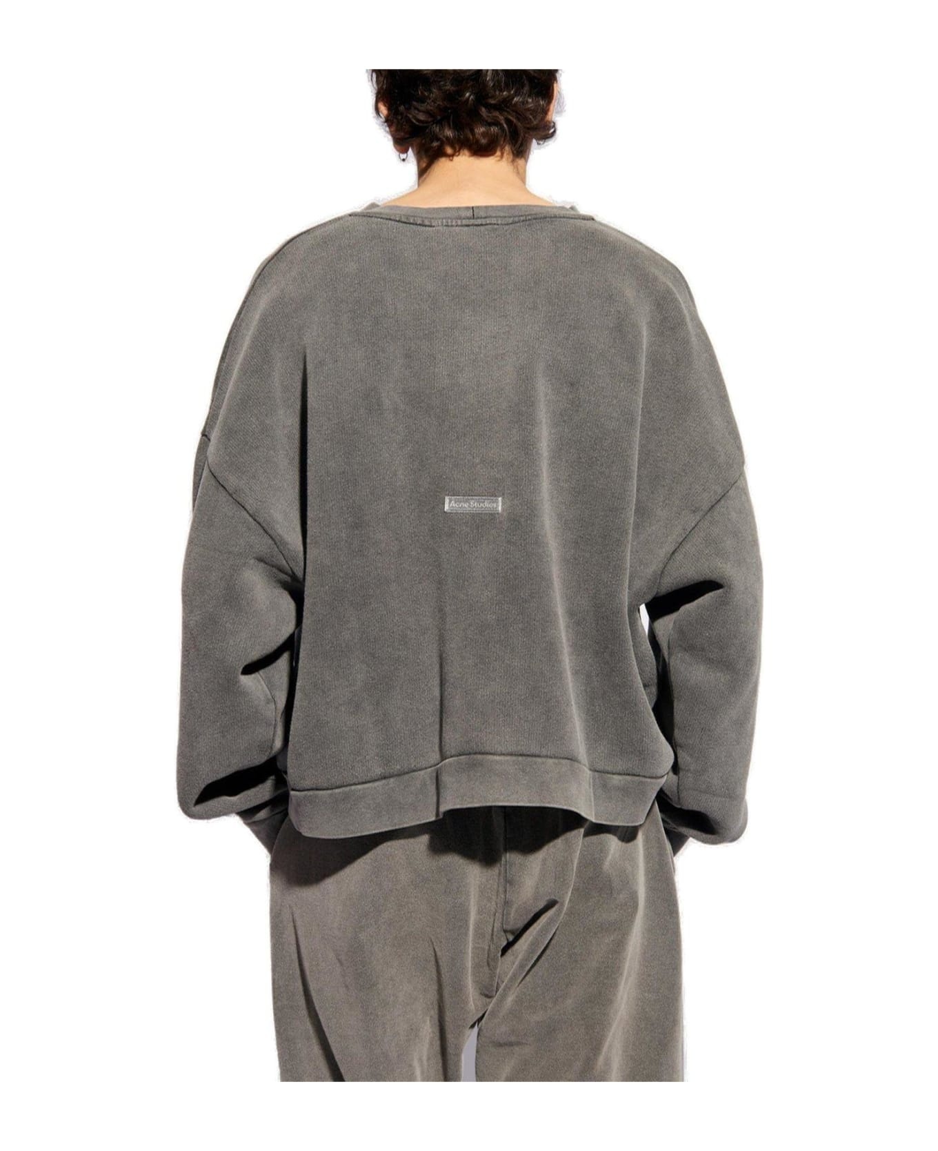 Fn-ux-swea000017 Crewnack Sweater Faded Black - 2