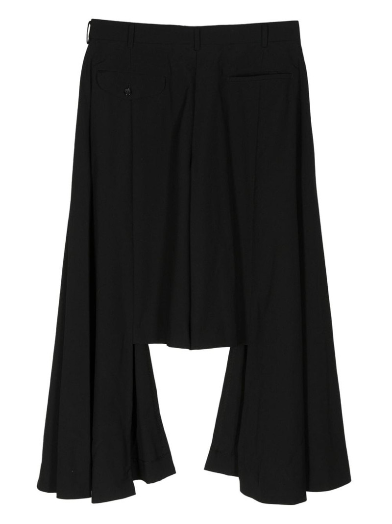 Comme des Garçons Homme Plus drop-crotch trim trousers outlook