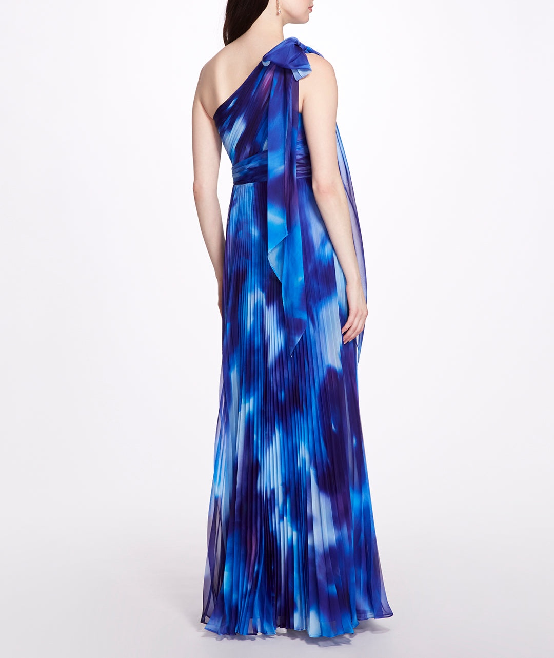 ONE SHOULDER PLEATED GOWN - 3