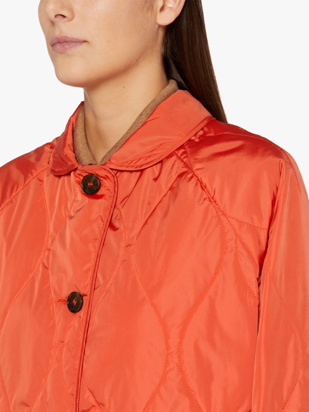 JESSIE ORANGE QUILTED NYLON JACKET | LMJ-012 - 5