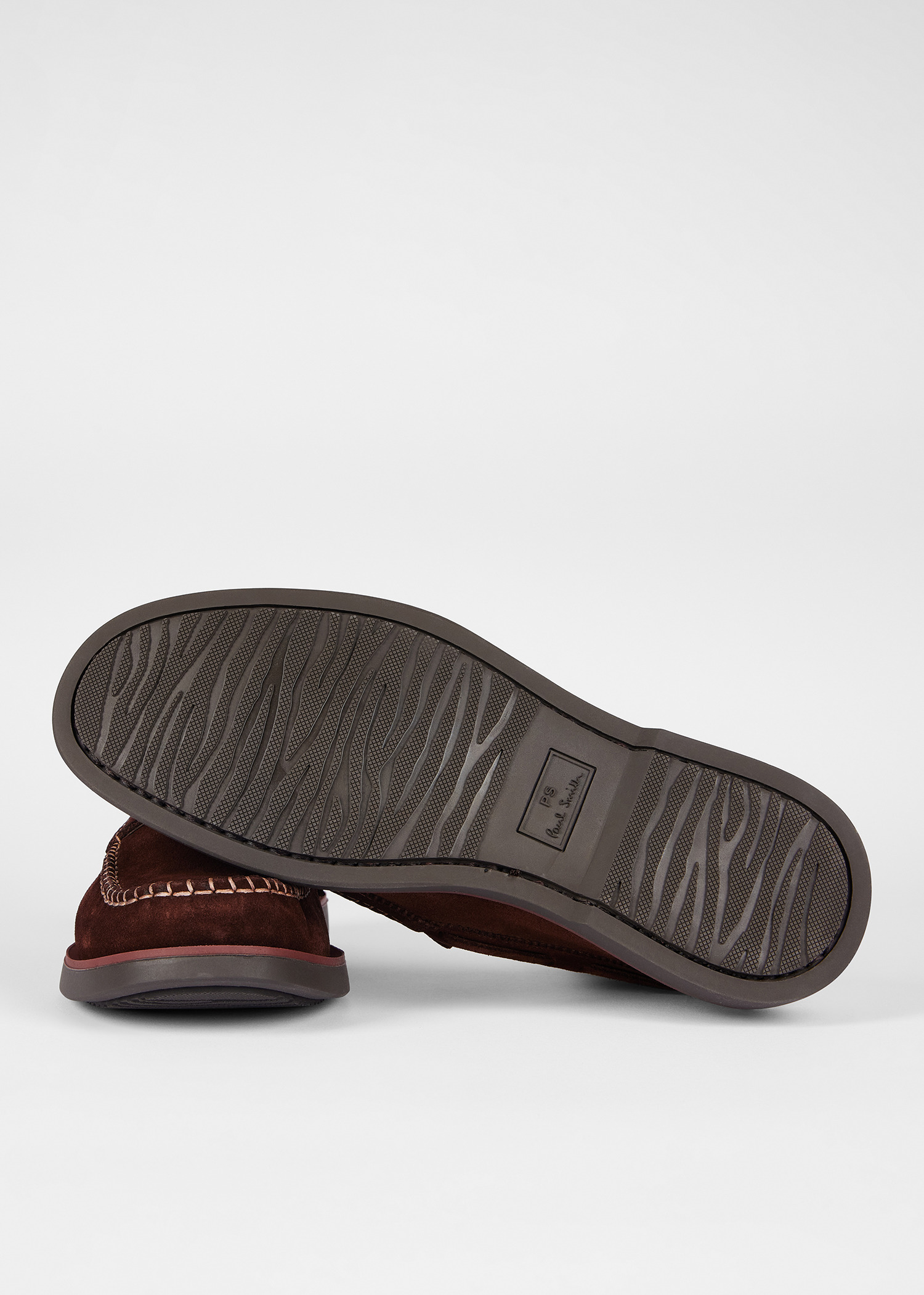 Chocolate Brown Suede 'Tristain' Loafers - 2