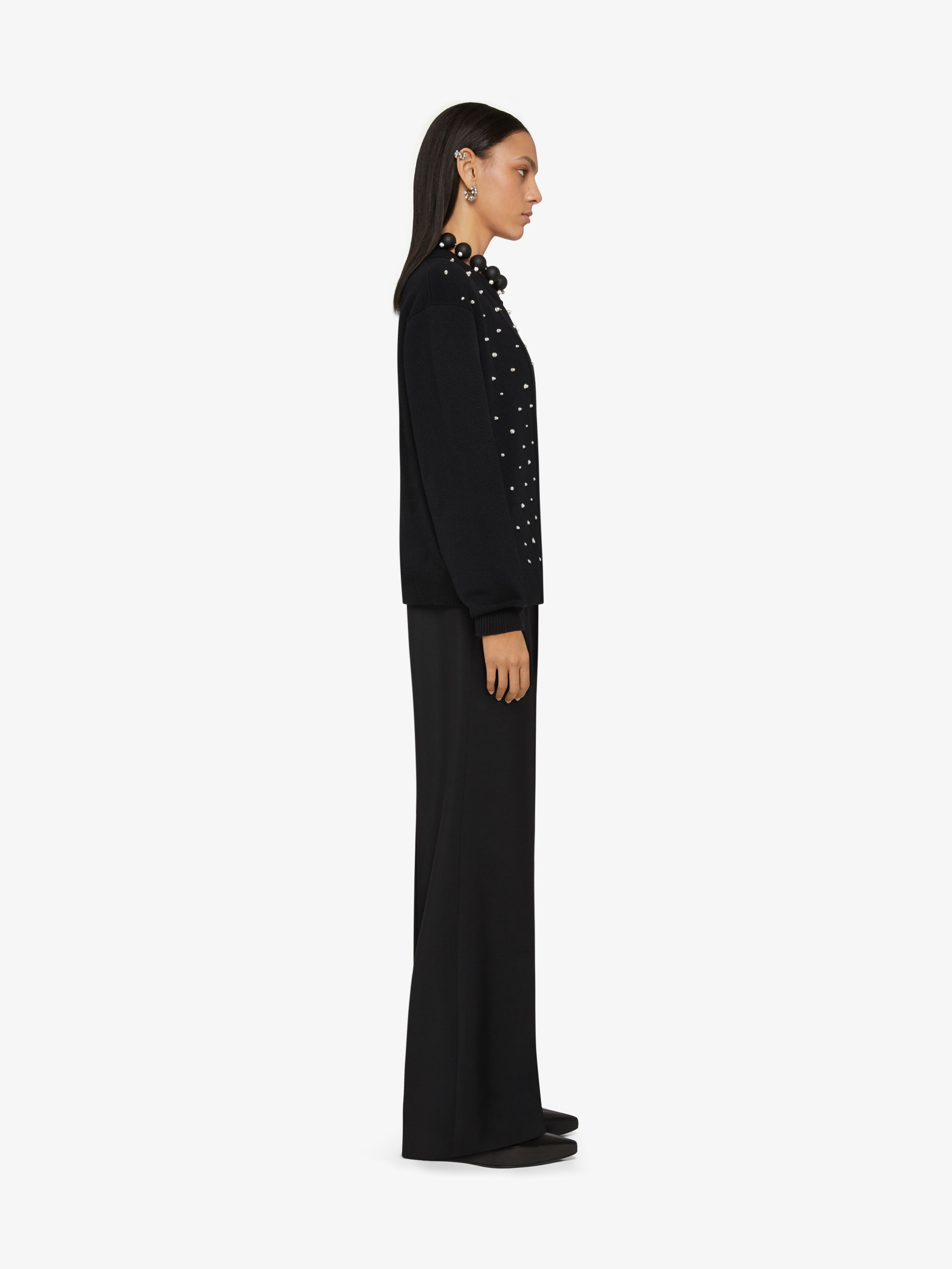 CARDIGAN IN EMBROIDERED CASHMERE - 3