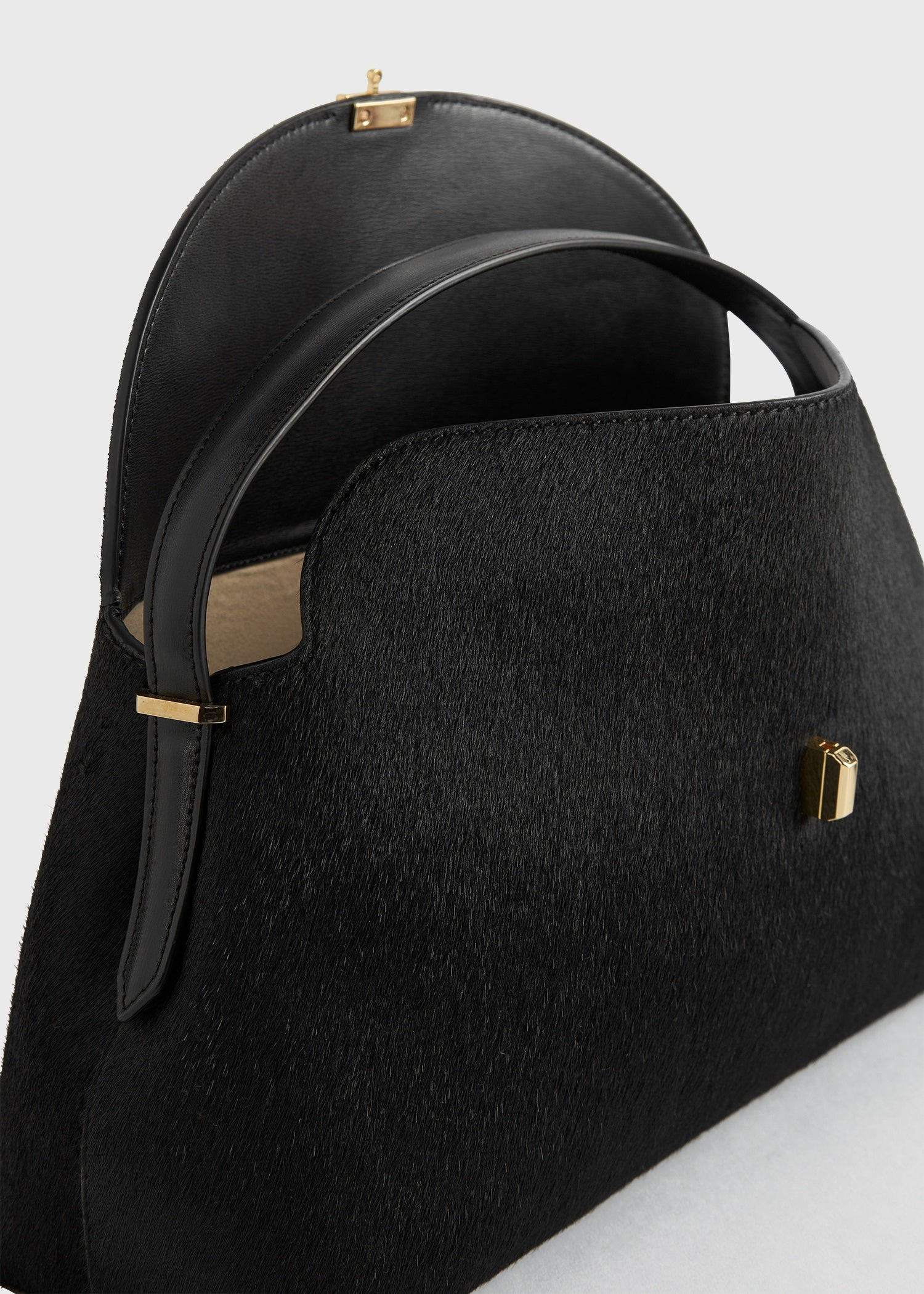 T-Lock pony hair top handle black - 5