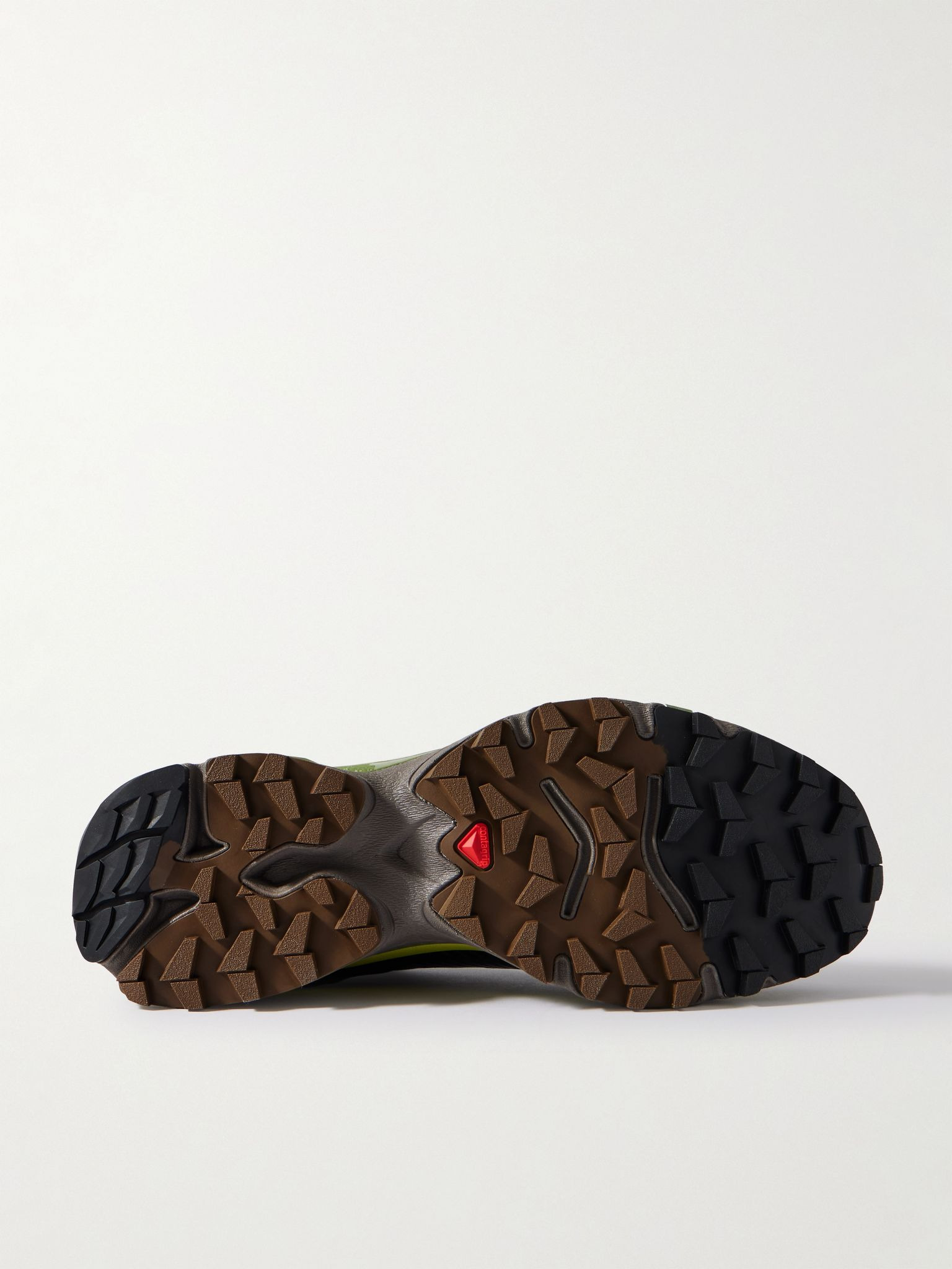 XT-4 Rubber-Trimmed Mesh Sneakers Black - 3