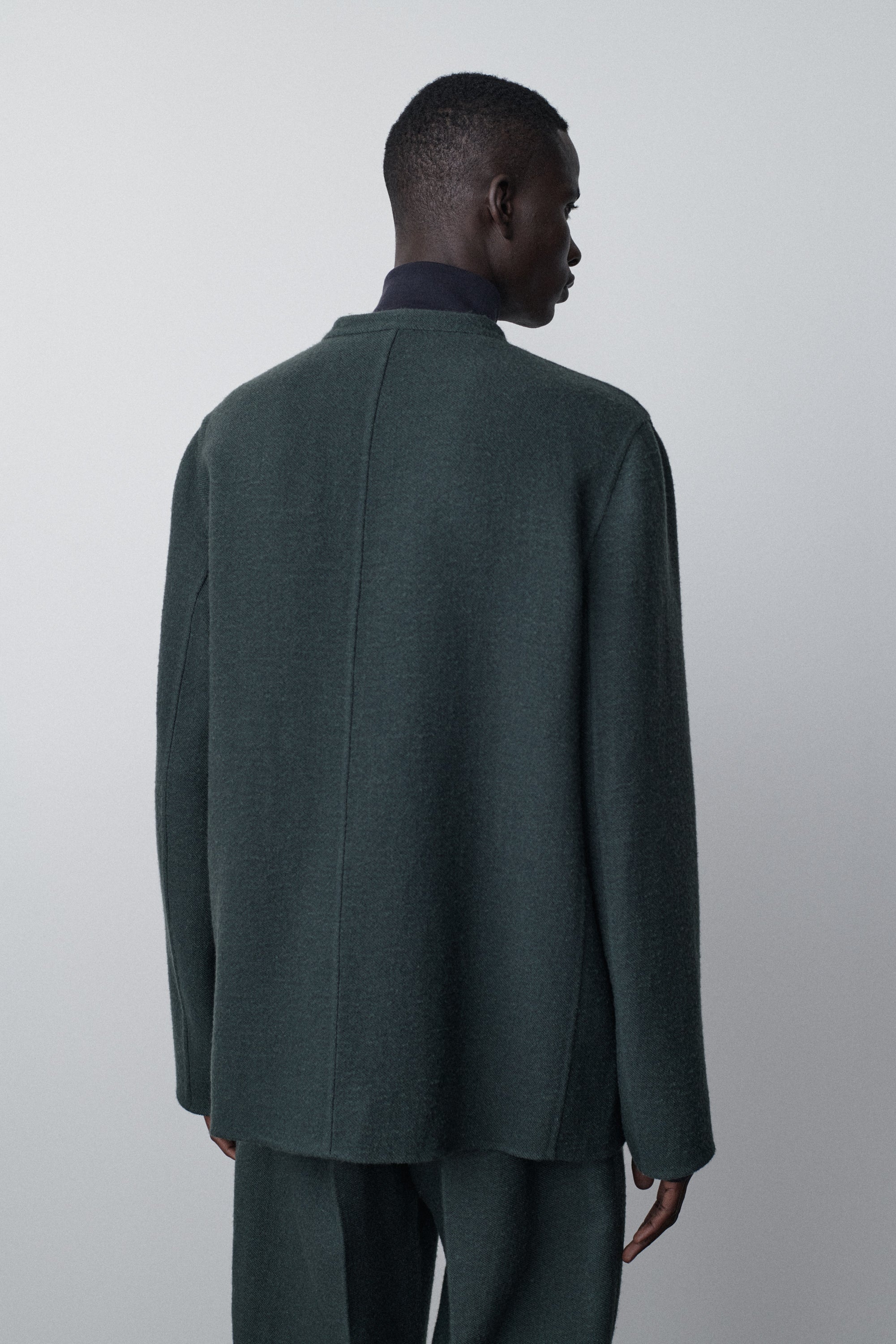 Everett Jacket in Virgin Wool and Linen - 4