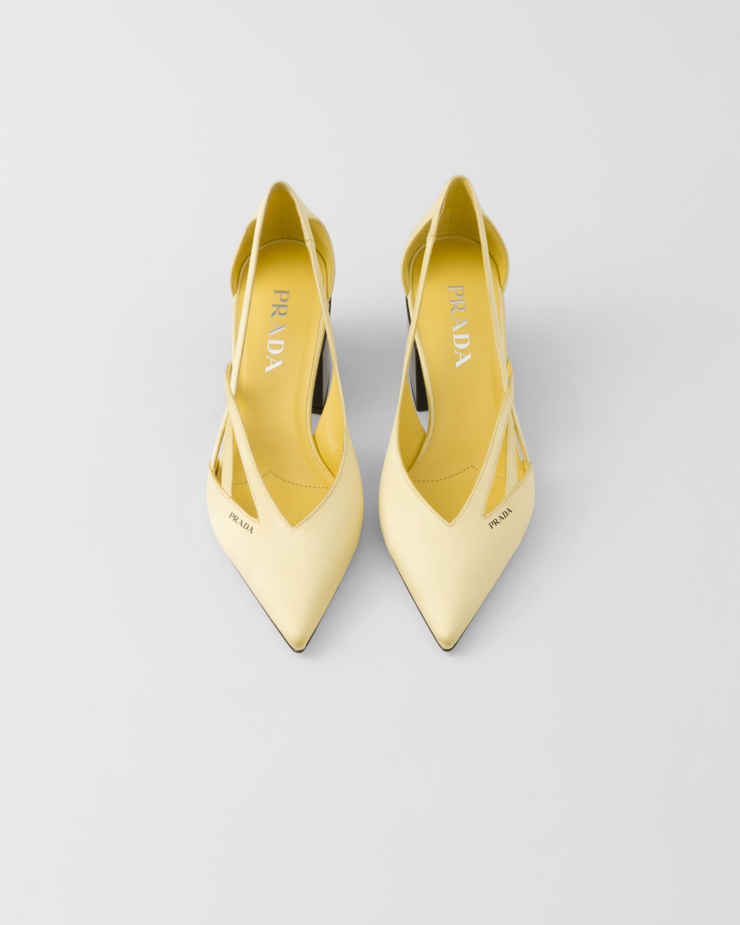 Satin cut-out pumps - 4