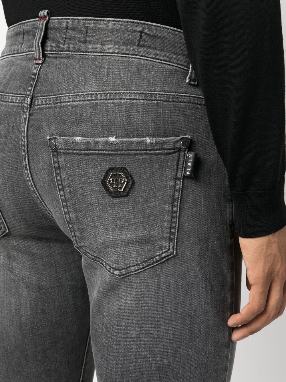 logo-patch jeans - 5