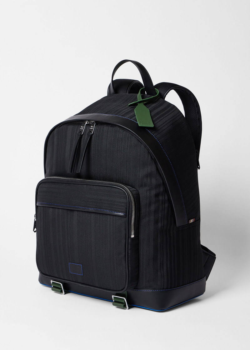 Paul Smith x MINI - Black Shadow Stripe Backpack 4