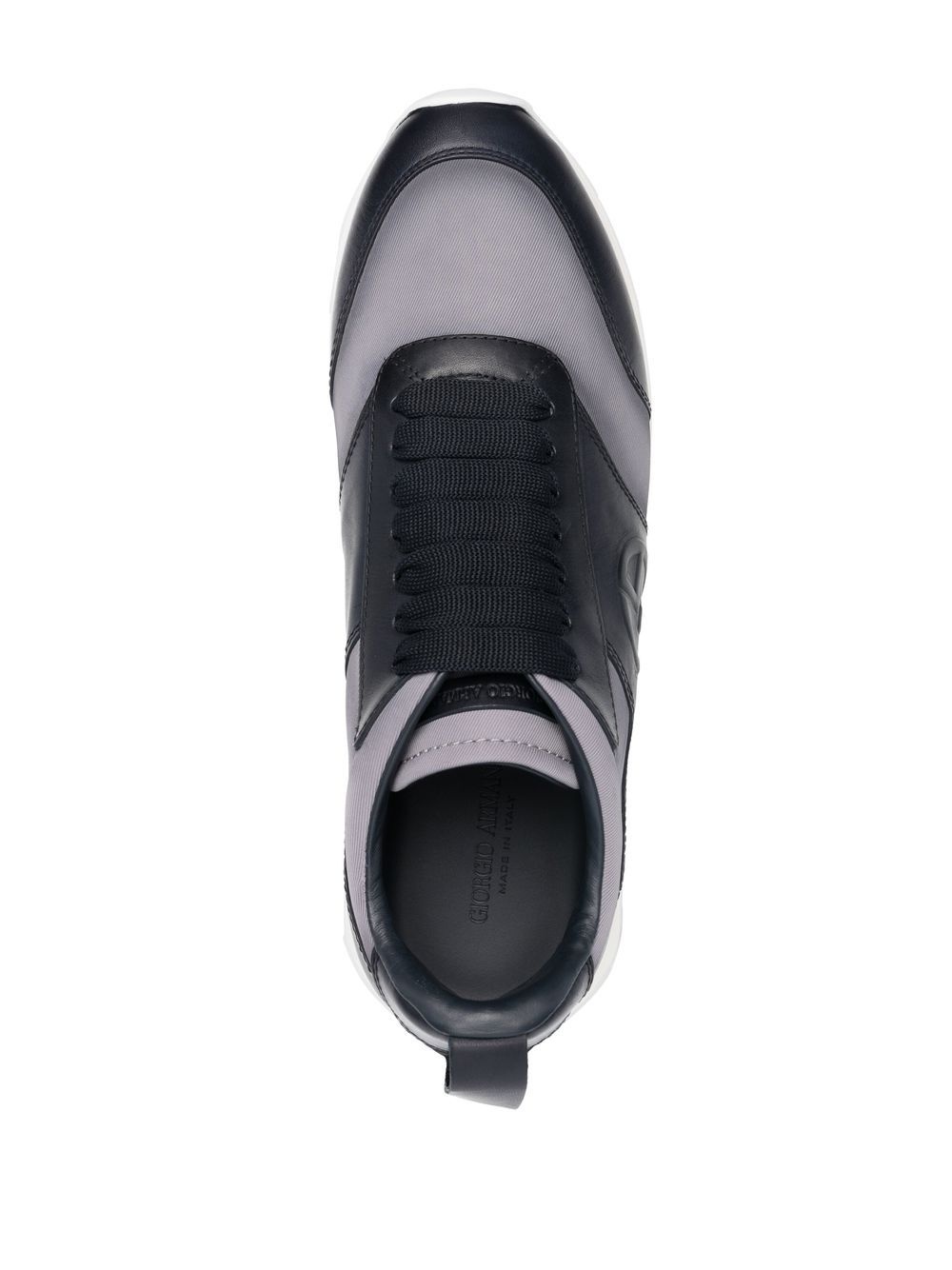 panelled low-top sneakers - 4