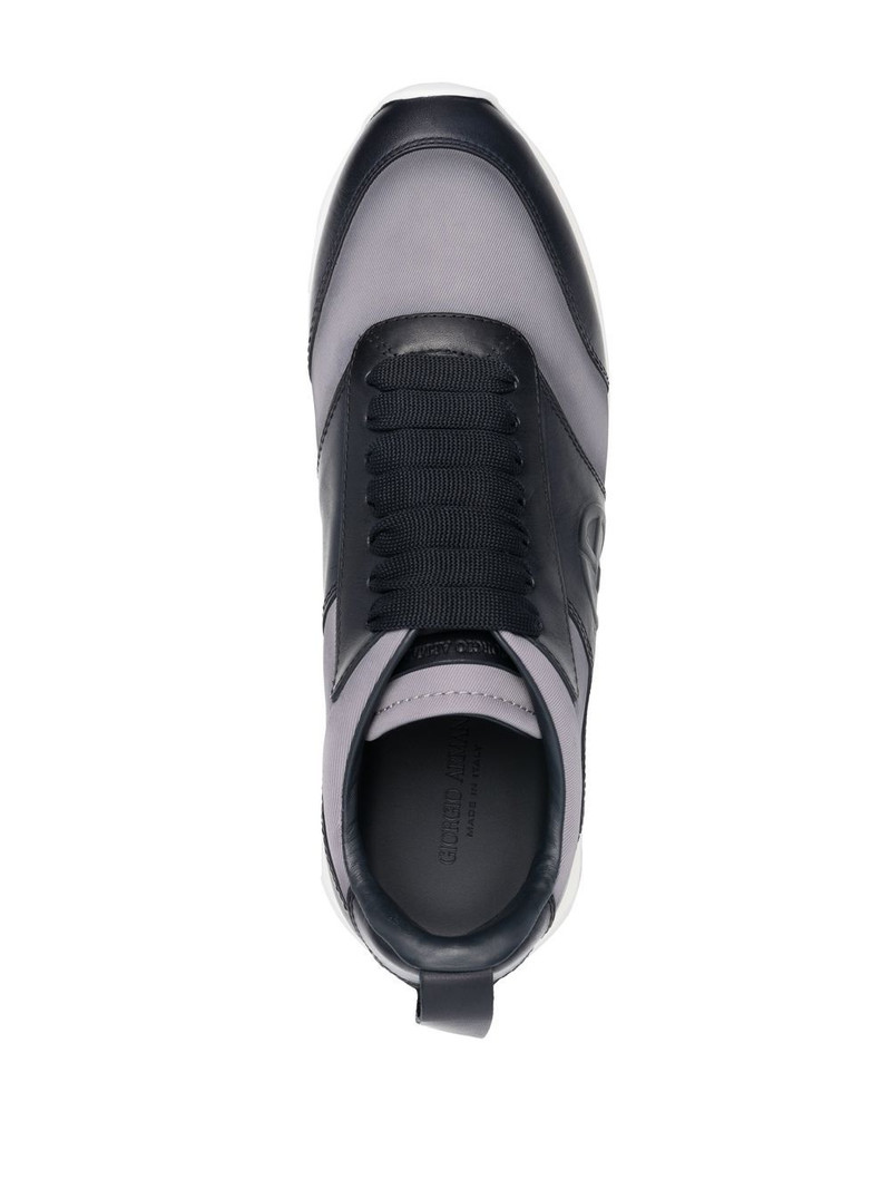 panelled low-top sneakers 4