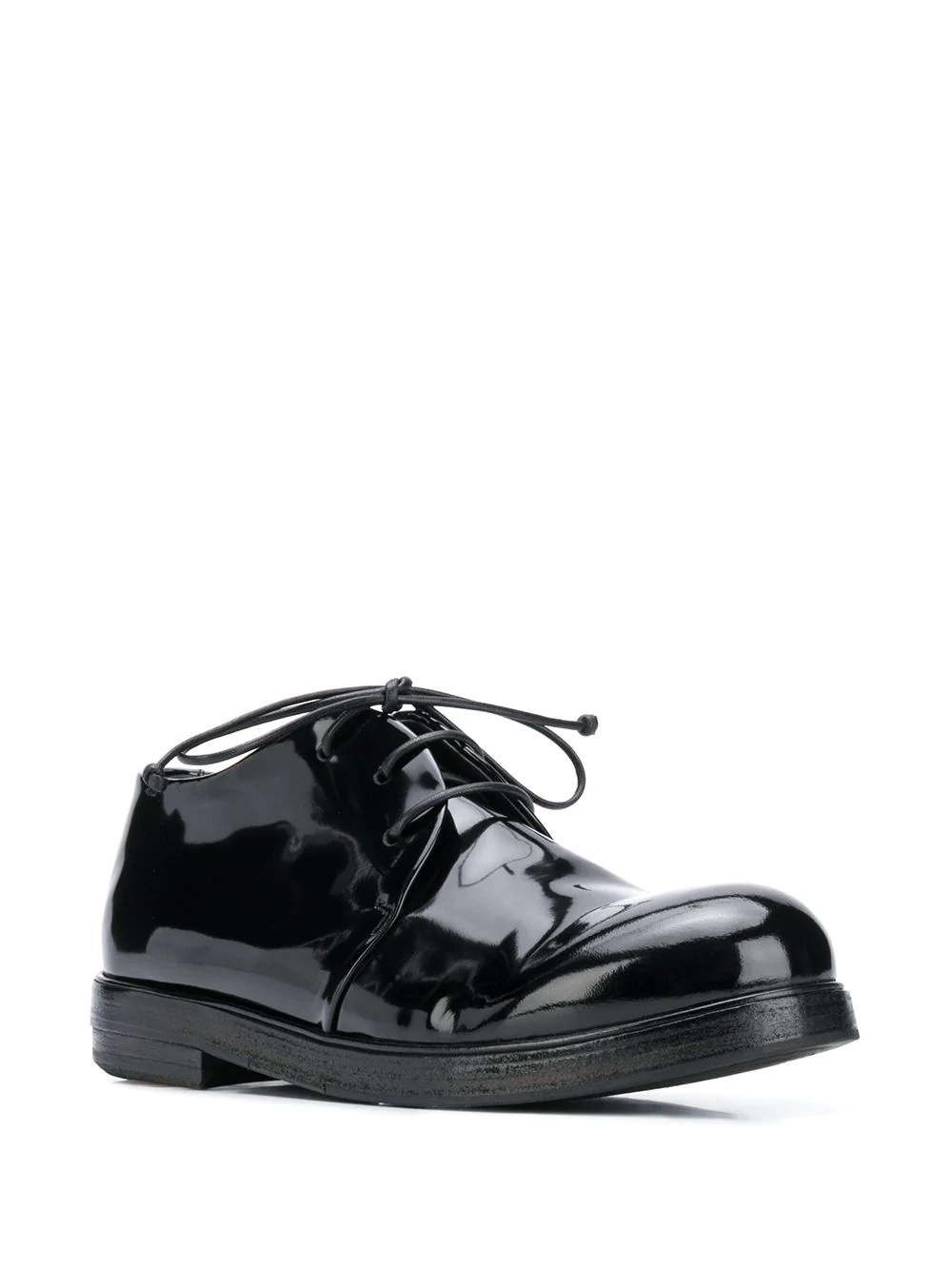 lace-up patent Oxford shoes - 2