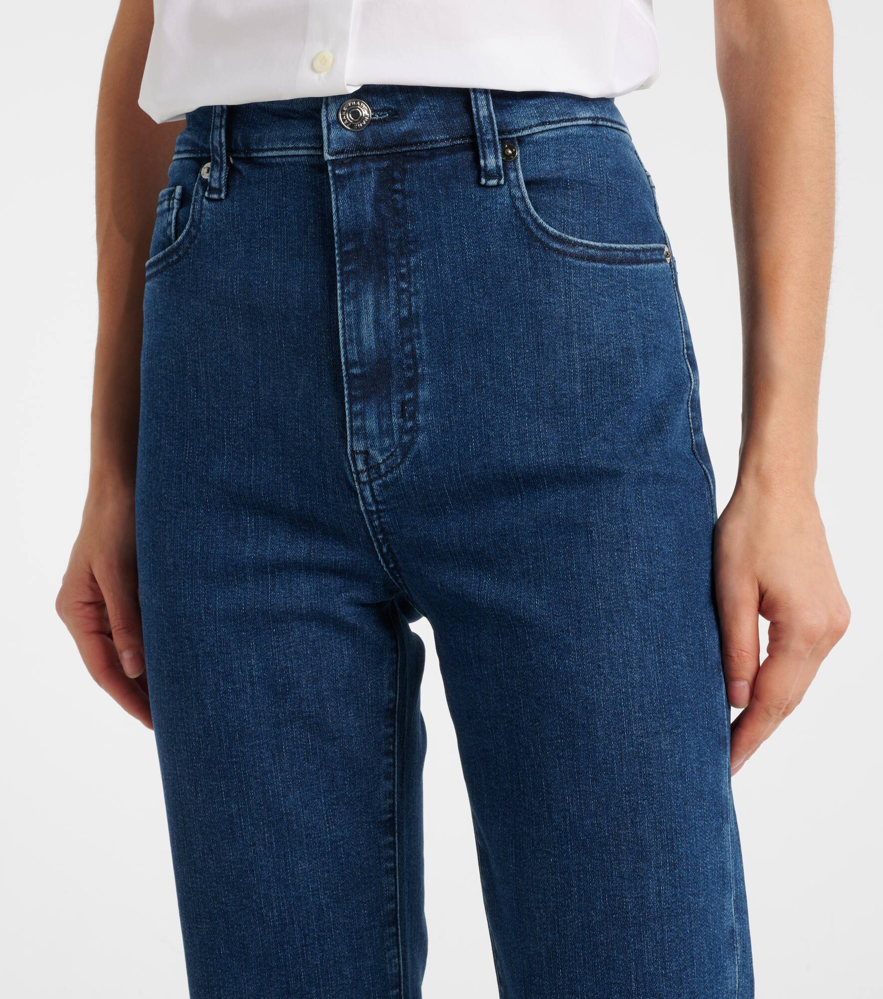 Icon mid-rise flared jeans - 4