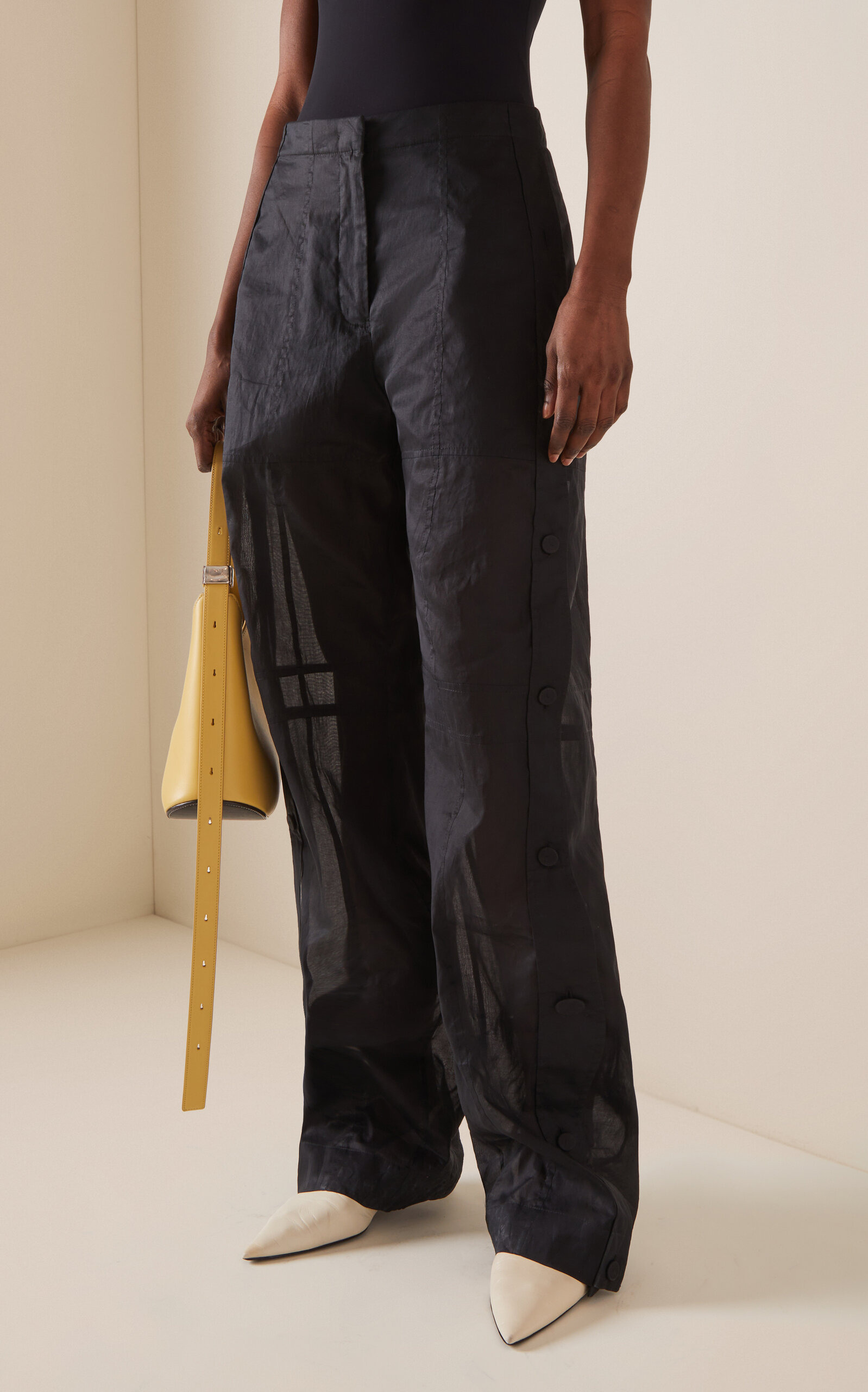Relaxed Cotton Pants black - 3