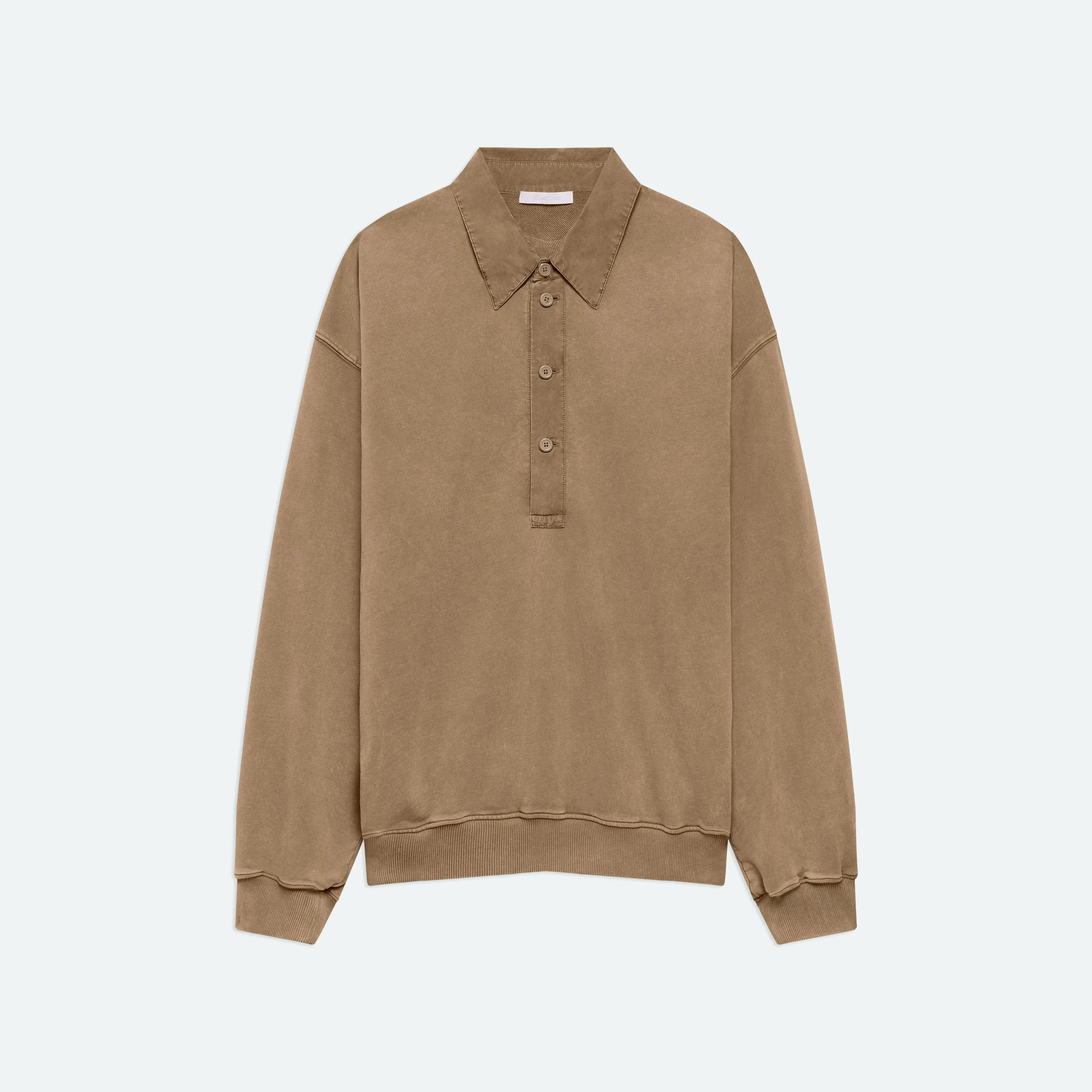 GARMENT-DYED TERRY POLO - 1