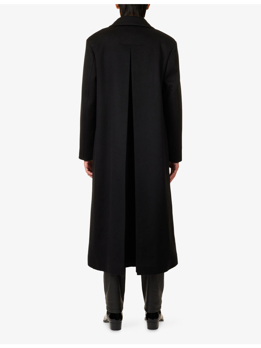 Double-Breasted Officer Wool Coat - 4