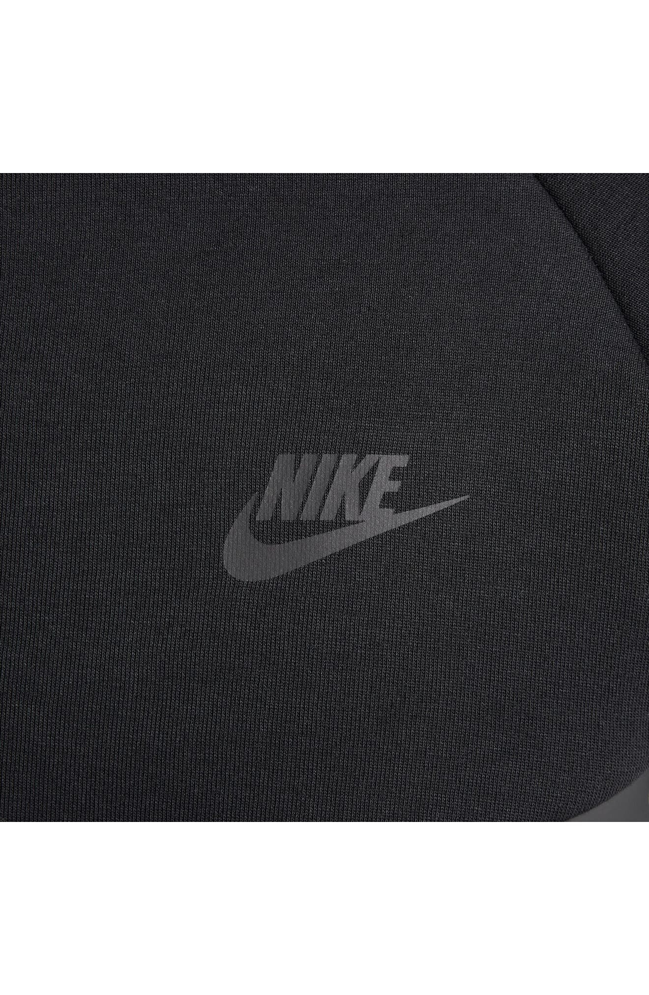 Nike Tech Windrunner Zip Hoodie in Black/Dk Grey Heather at Nordstrom - 4