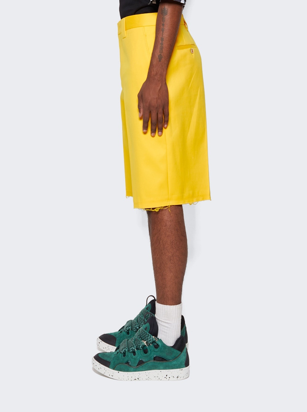 Tailored Shorts with Pocket Sunflower Yellow - 4