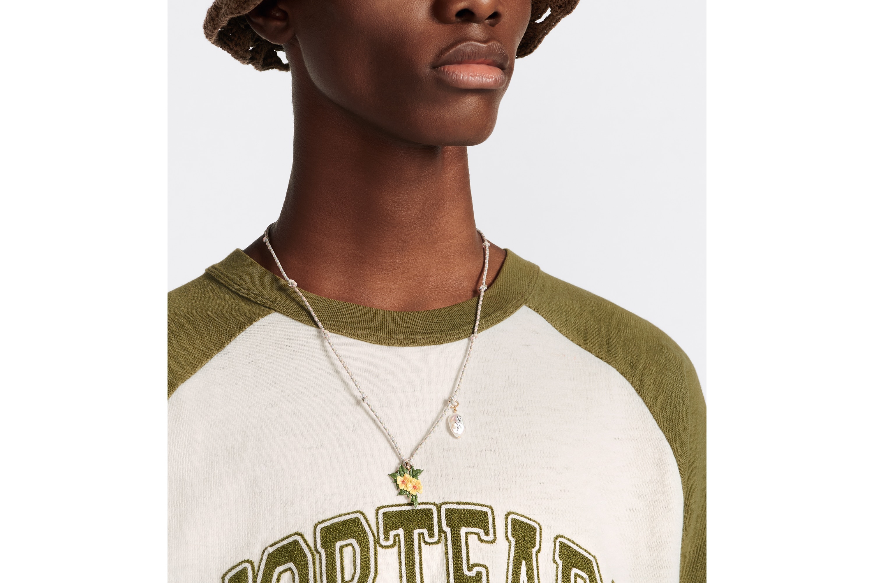 【DIOR】 TEARS PENDANT NECKLACE/ゴールド/マラカイト/メンズ Dior-TEARS-Chain-Link-Bracelet
