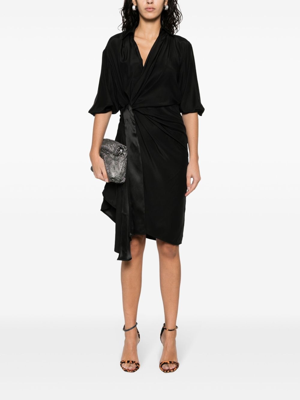 Miya silk wrap dress - 2