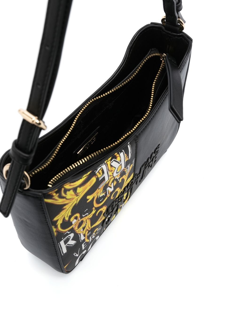 graphic logo print shoulder bag - 5