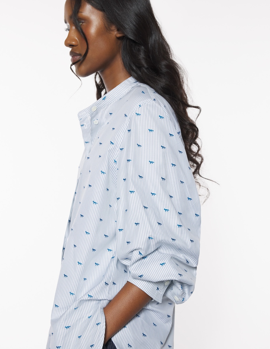 MAXI PLEATED SLEEVE SHIRT - 4