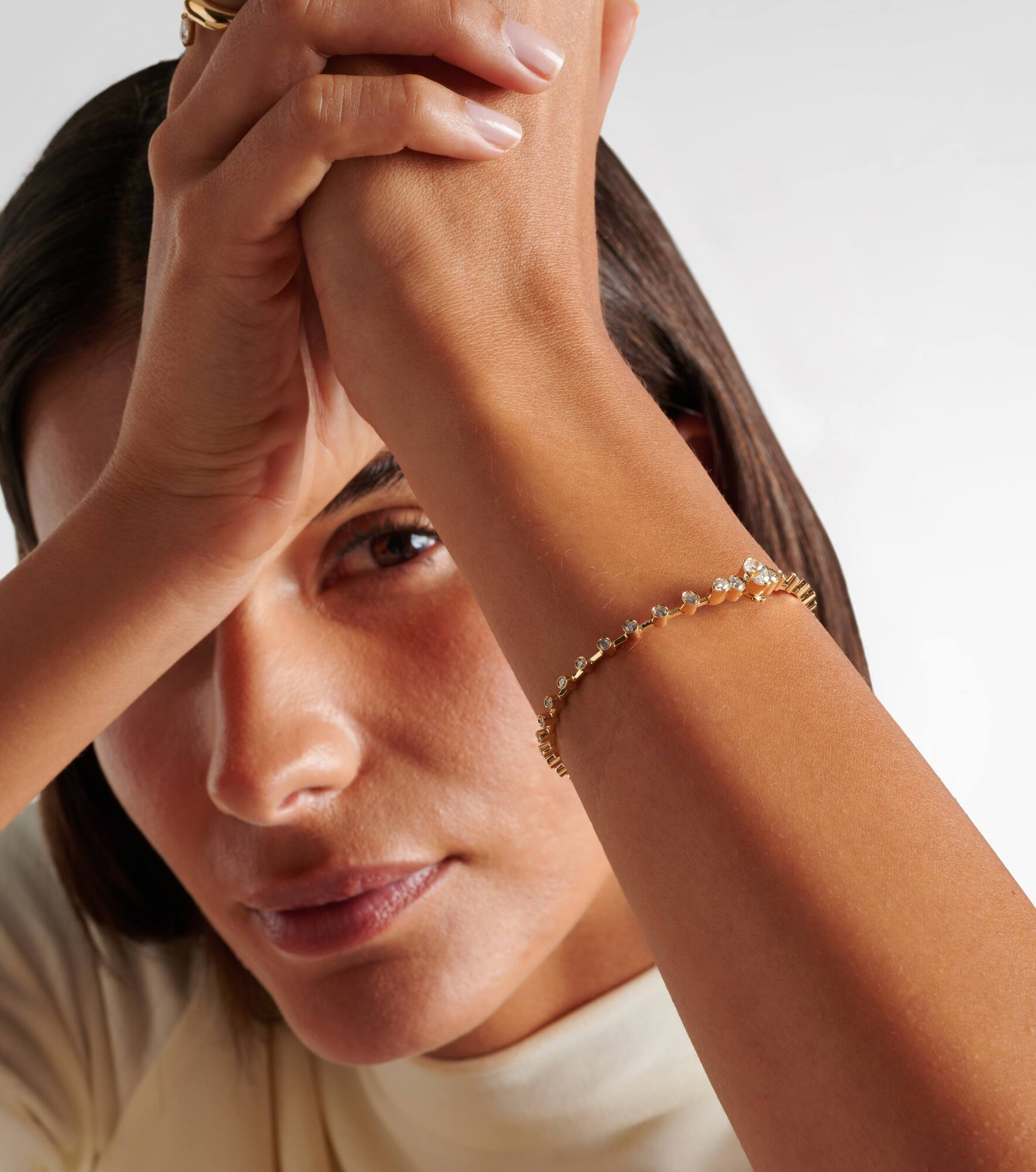 Bracelet De Sky 18kt gold bracelet with diamonds - 2