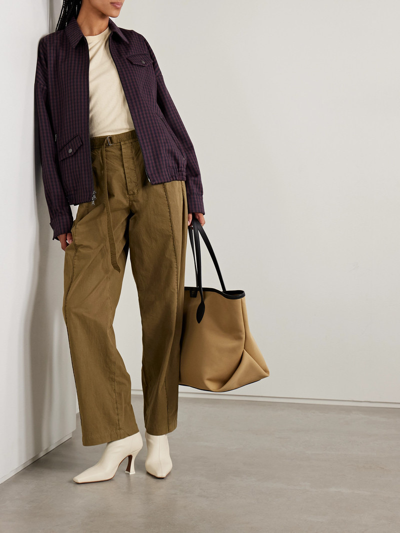 Tibi Jules Gingham Wool Bomber Jacket outlook